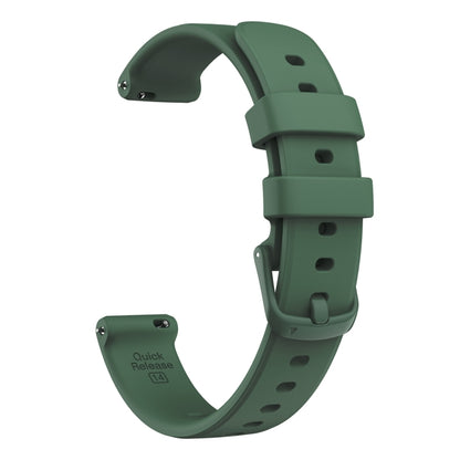 For Garmin Lily 2 Silicone Watch Band Wristband(Dark Green) by bashfashion