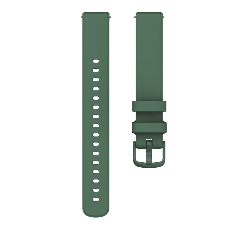 For Garmin Lily 2 Silicone Watch Band Wristband(Dark Green) by bashfashion