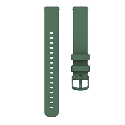 For Garmin Lily 2 Silicone Watch Band Wristband(Dark Green) by bashfashion