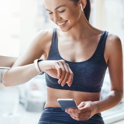 For Samsung Galaxy Watch 6 Slim Magnetic Silver Buckle Leather Silicone Watch Band(White) by bashfashion