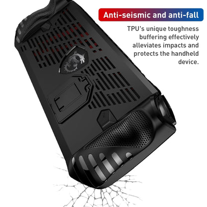For MSI Claw TPU Game Console Protective Case with Stand(Black) by bashfashion