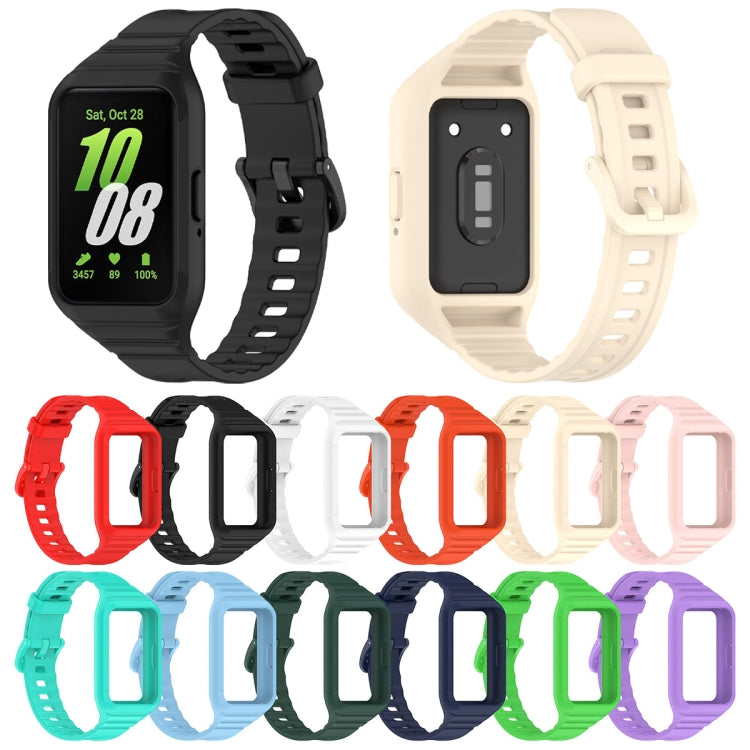 For Samsung Galaxy Fit 3 Solid Color Integrated TPU Watch Band(Starlight) by bashfashion