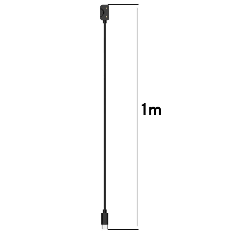 For Samsung Galaxy Fit 3 Official Style Smart Watch Charging Cable, Length: 1m, Port:USB-C / Type-C(Black) by bashfashion