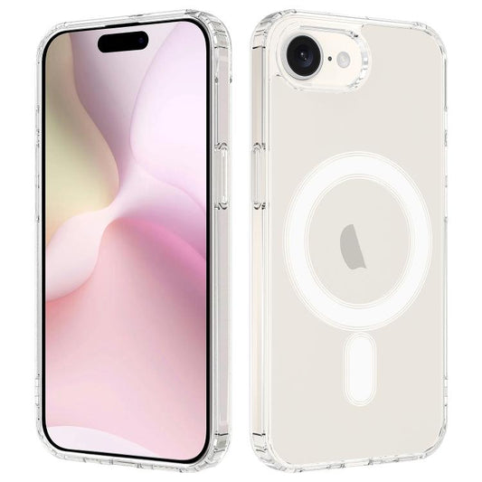 For iPhone 16e Magsafe Scratchproof Acrylic TPU Phone Case(Transparent) by bashfashion