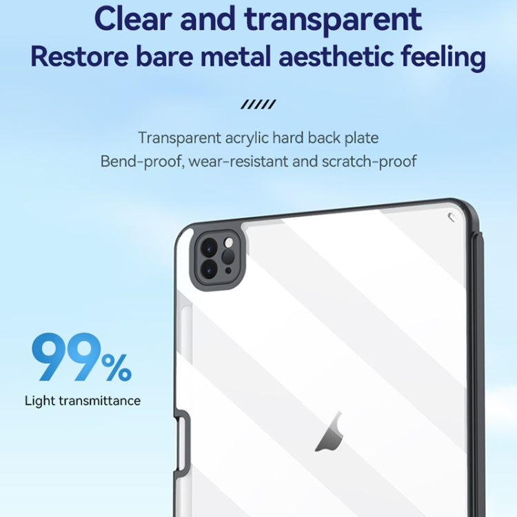 For iPad Pro 11 ZGA K01 Wireless Bluetooth Magnetic Keyboard Tablet Leather Case(Black) by ZGA