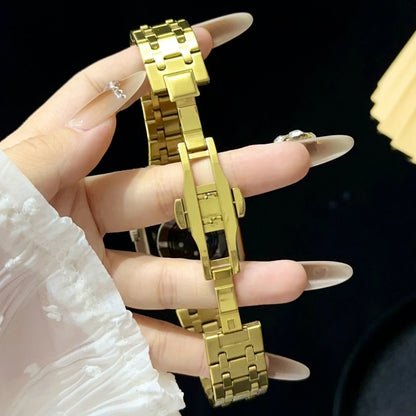 For Apple Watch Ultra 2 49mm Double T Stainless Steel Watch Band(Silver) by bashfashion