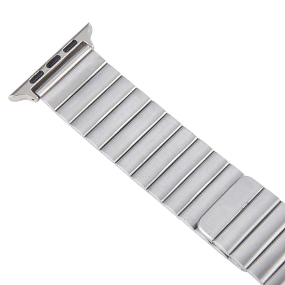For Apple Watch Ultra 2 49mm Bamboo Stainless Steel Magnetic Watch Band(Sliver) by bashfashion