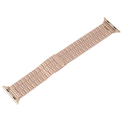 For Apple Watch Series 8 41mm Bamboo Stainless Steel Magnetic Watch Band(Rose Gold) by bashfashion