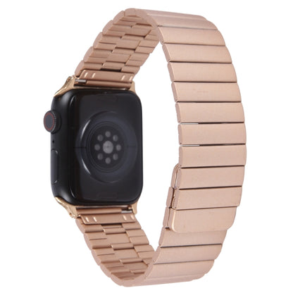 For Apple Watch Series 8 41mm Bamboo Stainless Steel Magnetic Watch Band(Rose Gold) by bashfashion