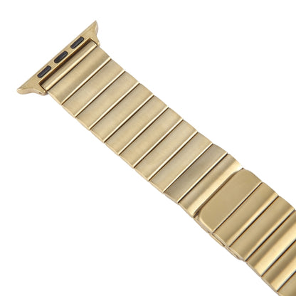 For Apple Watch Series 8 41mm Bamboo Stainless Steel Magnetic Watch Band(Gold) by bashfashion