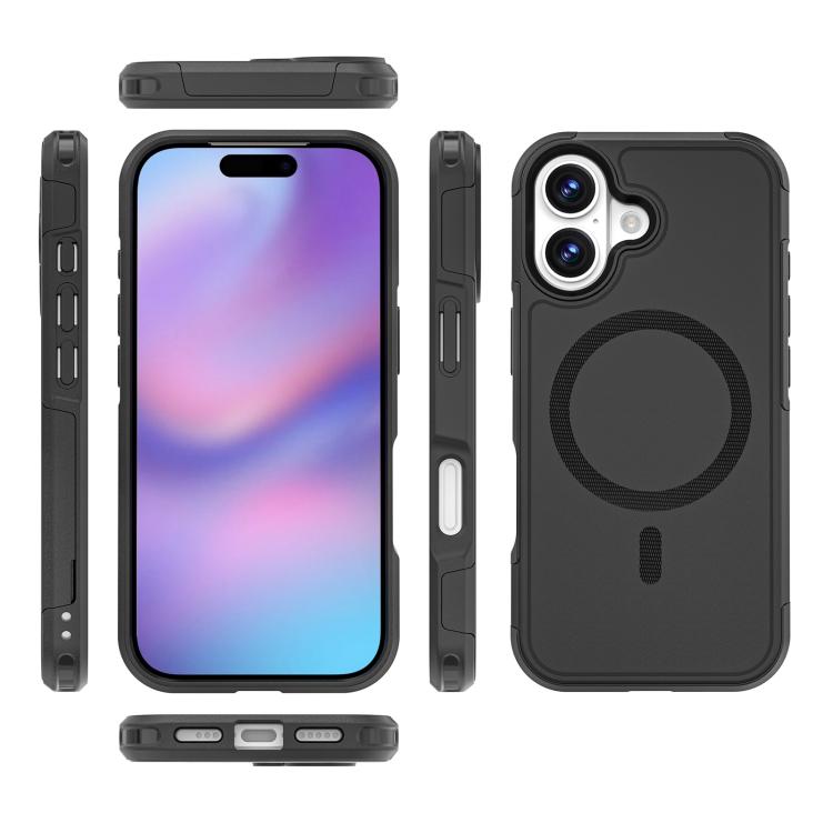 For iPhone 17 RedPepper Armor Magsafe PC Hybrid TPU Phone Case(Black) by RedPepper