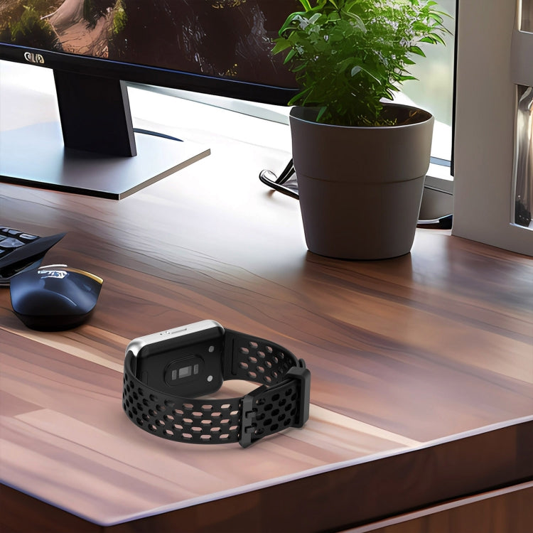 For Samsung Galaxy Fit 3 Hole Style Dual Buckle Silicone Watch Band(Orange) by bashfashion