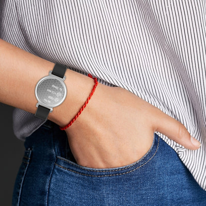 For Garmin Lily 2 14mm Silver Buckle Silicone Watch Band Wristband(White) by bashfashion