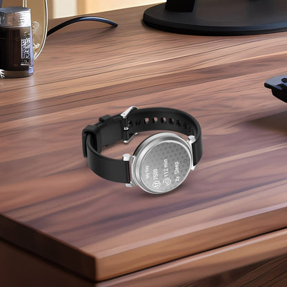 For Garmin Lily 2 14mm Silver Buckle Silicone Watch Band Wristband(White) by bashfashion