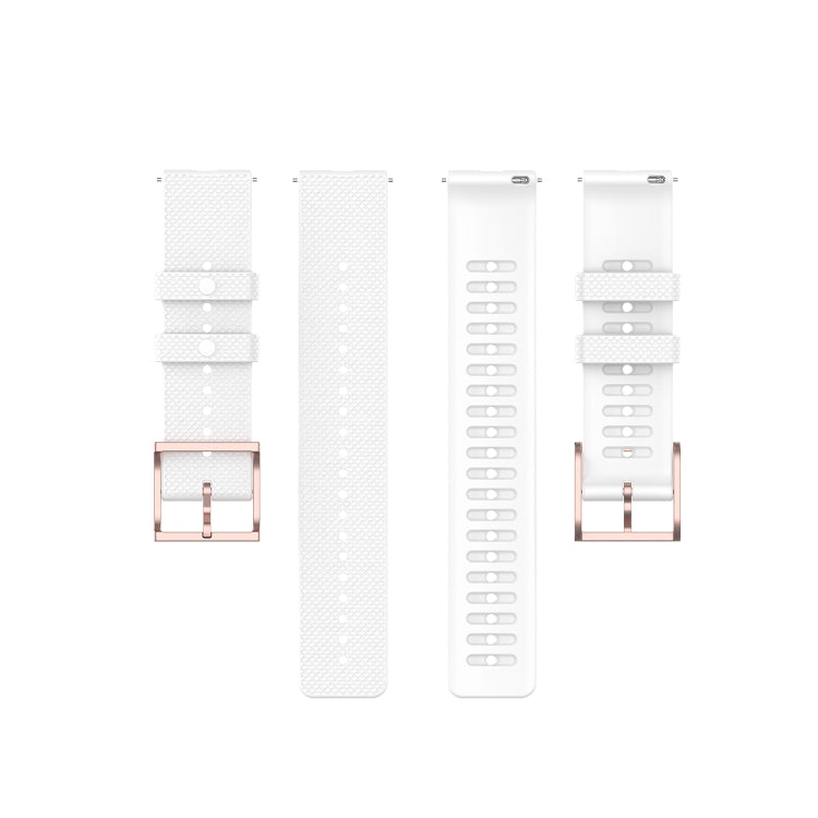 For Galaxy Watch Active 3 / Active 2 / Active / Galaxy Watch 3 41mm / Galaxy Watch 42mm 20mm Dot Texture Watch Band(White) by bashfashion