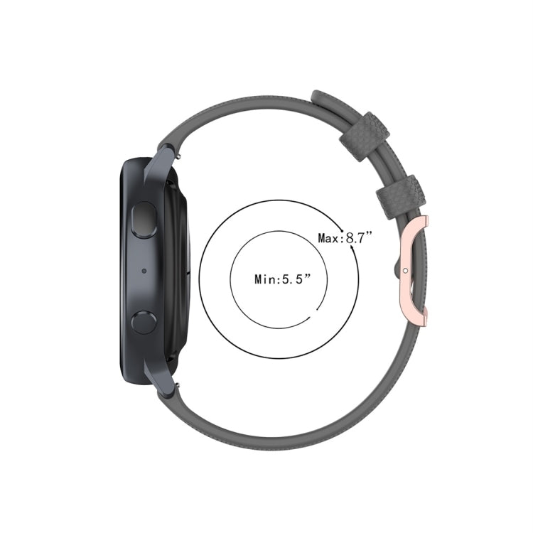 For Galaxy Watch Active 3 / Active 2 / Active / Galaxy Watch 3 41mm / Galaxy Watch 42mm 20mm Dot Texture Watch Band(White) by bashfashion