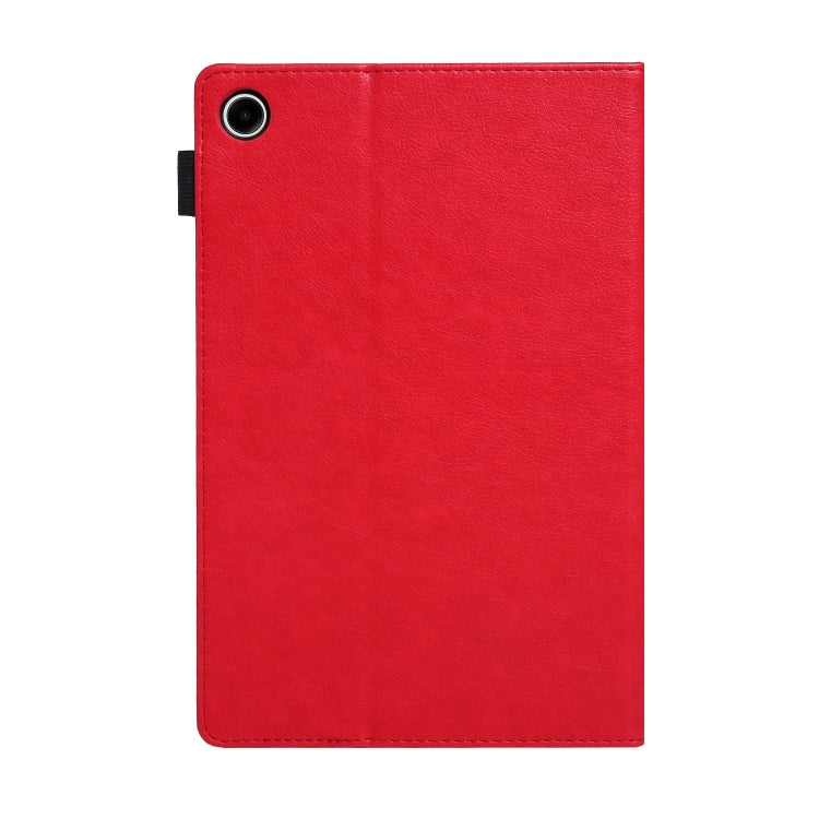 For Samsung Galaxy Tab A11 / A9 Extraordinary Series Leather Tablet Case(Red) by bashfashion
