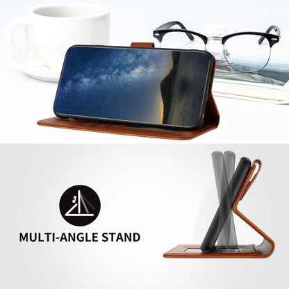 For iPhone 16e Datura Flower Embossed Flip Leather Phone Case(Brown) by bashfashion