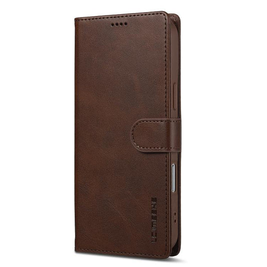 LC.IMEEKE Calf Texture Horizontal Flip Leather Case For iPhone 17 Pro(Brown) by LC.IMEEKE