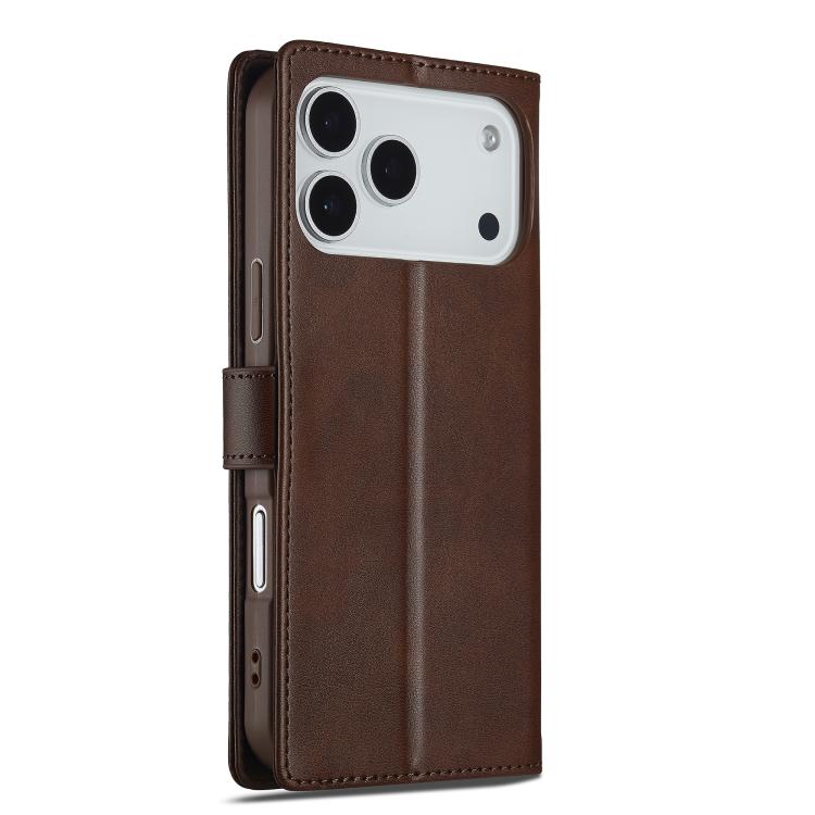 LC.IMEEKE Calf Texture Horizontal Flip Leather Case For iPhone 17 Pro Max(Brown) by LC.IMEEKE