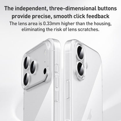 For iPhone 17 Pro ZGA Clear TPU Shockproof Phone Case(Transparent) by ZGA