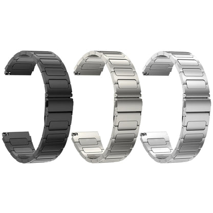 For Huawei Watch 4 / 4 Pro 22mm Flat Buckle Titanium Alloy Watch Band(Black) by bashfashion