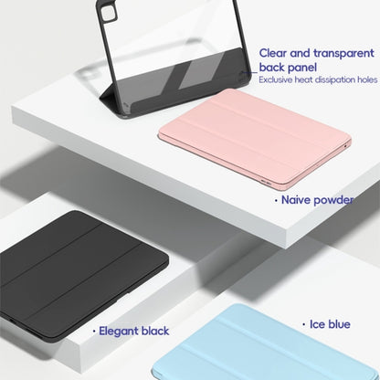 For iPad 10.2 2021/2020/2019 ZGA Tri-Fold Voltage Smart Leather Tablet Case(Ice Blue) by ZGA