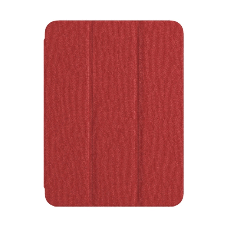 For iPad Pro 12.9 2022/2021/2020 ZGA Tri-Fold Voltage Smart Leather Tablet Case(Red) by ZGA