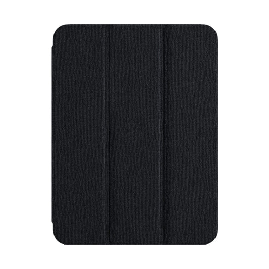 For iPad 10.2 2021/2020/2019 ZGA Tri-Fold Voltage Smart Leather Tablet Case(Black) by ZGA