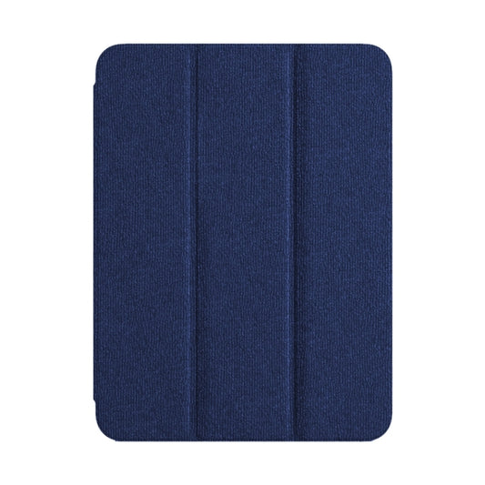For iPad 10.2 2021/2020/2019 ZGA Tri-Fold Voltage Smart Leather Tablet Case(Blue) by ZGA