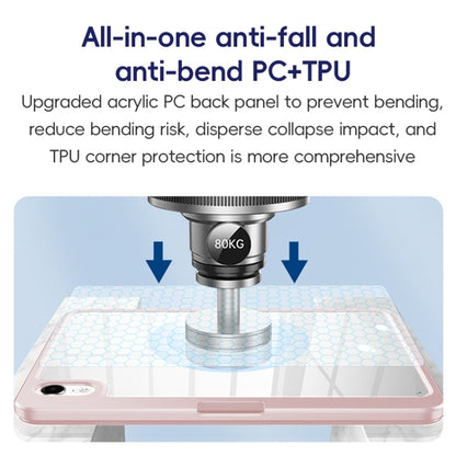 For iPad 10.2 2021/2020/2019 ZGA Tri-Fold 360 Rotation Smart Leather Tablet Case(Blue) by ZGA