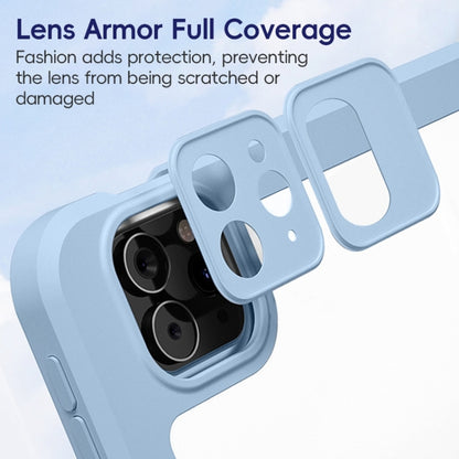 For iPad mini 6 / mini 2024 ZGA Tri-Fold 360 Rotation Smart Leather Tablet Case(Black) by ZGA