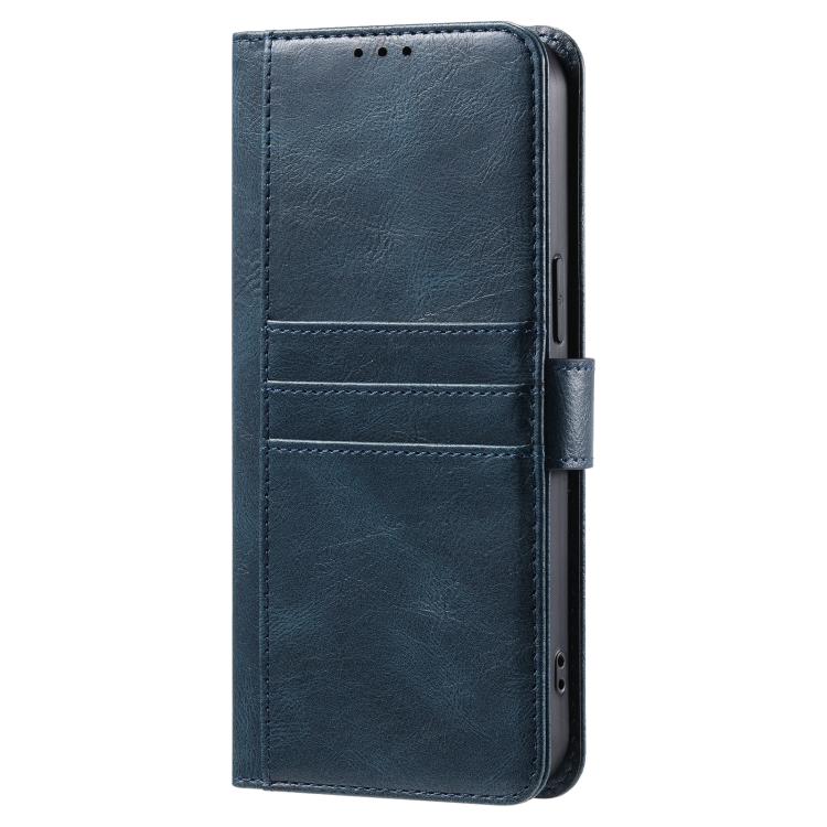 For iPhone 16e Simple 6-Card Wallet Leather Phone Case(Navy Blue) by bashfashion