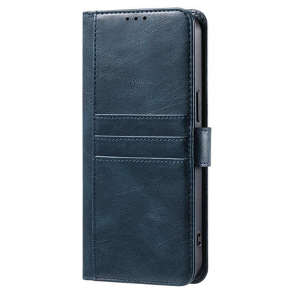 For iPhone 16e Simple 6-Card Wallet Leather Phone Case(Navy Blue) by bashfashion