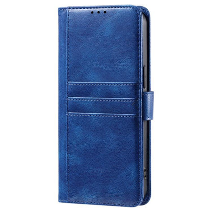 For iPhone 16e Simple 6-Card Wallet Leather Phone Case(Blue) by bashfashion