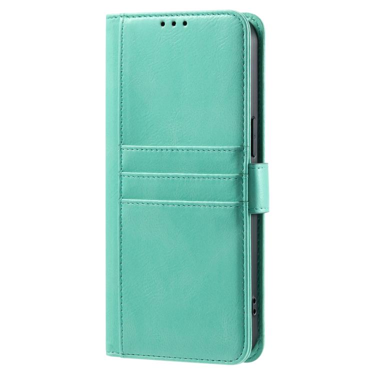 For iPhone 16e Simple 6-Card Wallet Leather Phone Case(Green) by bashfashion