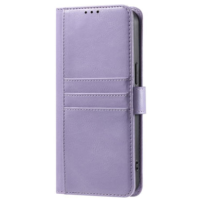 For iPhone 16e Simple 6-Card Wallet Leather Phone Case(Purple) by bashfashion