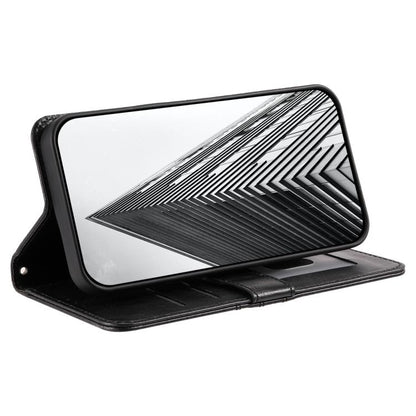 For iPhone 16e Simple 6-Card Wallet Leather Phone Case(Black) by bashfashion