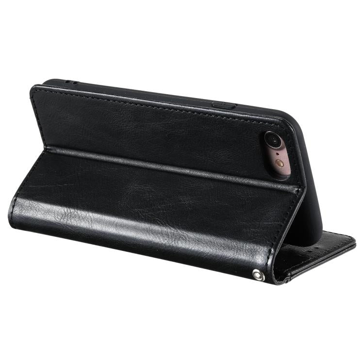 For iPhone 16e Simple 6-Card Wallet Leather Phone Case(Black) by bashfashion