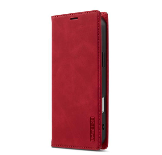 For iPhone 17 Pro Max LC.IMEEKE Strong Magnetism Microfiber Leather Phone Case(Red) by LC.IMEEKE