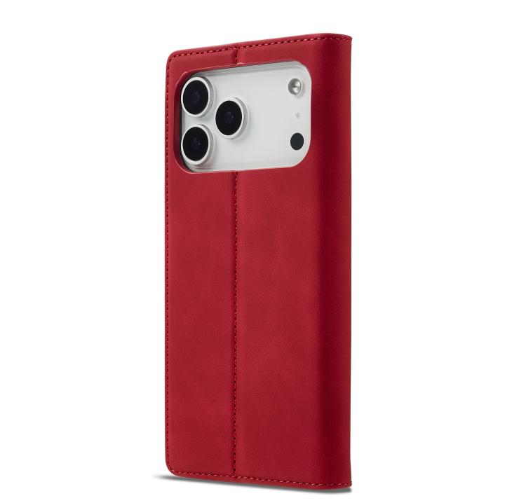 For iPhone 17 Pro Max LC.IMEEKE Strong Magnetism Microfiber Leather Phone Case(Red) by LC.IMEEKE