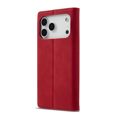 For iPhone 17 Pro Max LC.IMEEKE Strong Magnetism Microfiber Leather Phone Case(Red) by LC.IMEEKE