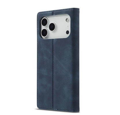 For iPhone 17 Pro Max LC.IMEEKE Strong Magnetism Microfiber Leather Phone Case(Blue) by LC.IMEEKE