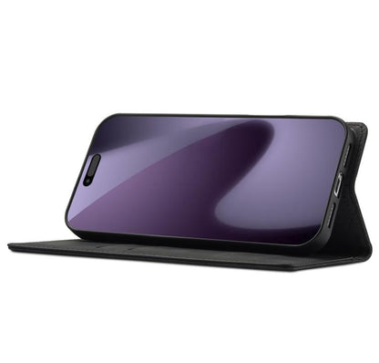 For iPhone 17 Pro LC.IMEEKE Strong Magnetism Microfiber Leather Phone Case(Black) by LC.IMEEKE