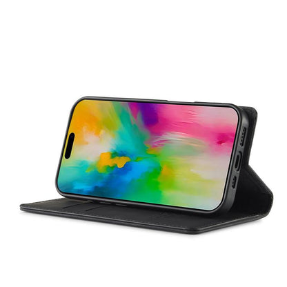 For iPhone 17 LC.IMEEKE Strong Magnetism Microfiber Leather Phone Case(Black) by LC.IMEEKE