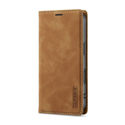 For iPhone 17 LC.IMEEKE Strong Magnetism Microfiber Leather Phone Case(Brown) by LC.IMEEKE