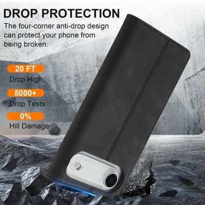 For iPhone Air LC.IMEEKE Strong Magnetism Microfiber Leather Phone Case(Black) by LC.IMEEKE