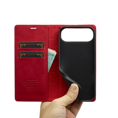 For iPhone Air LC.IMEEKE Strong Magnetism Microfiber Leather Phone Case(Red) by LC.IMEEKE