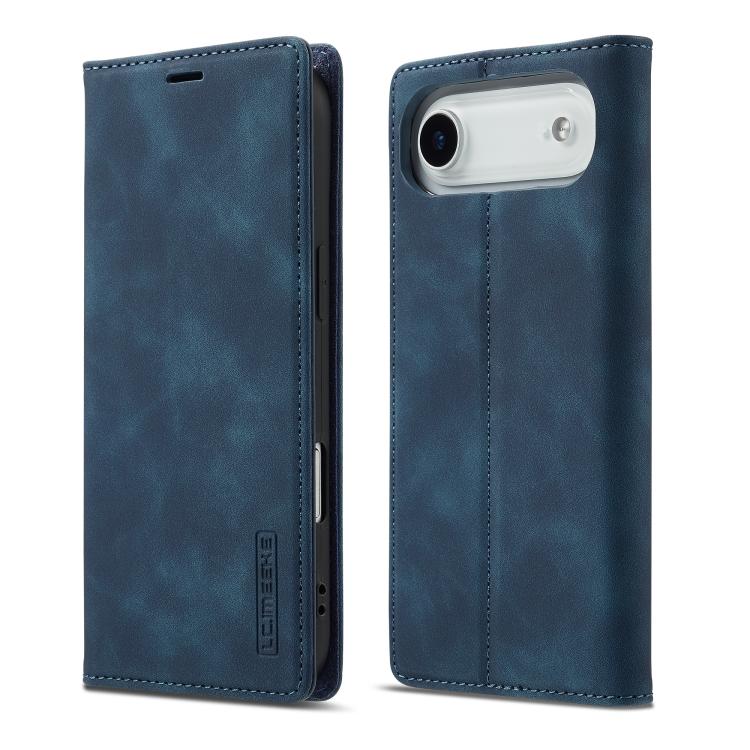 For iPhone Air LC.IMEEKE Strong Magnetism Microfiber Leather Phone Case(Blue) by LC.IMEEKE