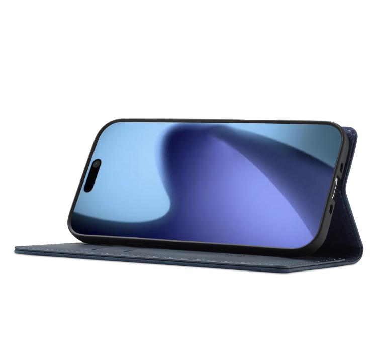 For iPhone Air LC.IMEEKE Strong Magnetism Microfiber Leather Phone Case(Blue) by LC.IMEEKE